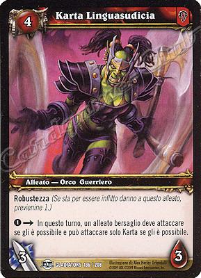 GLADIATORS 136 / 208 Karta Linguasudicia comune -NEAR MINT-