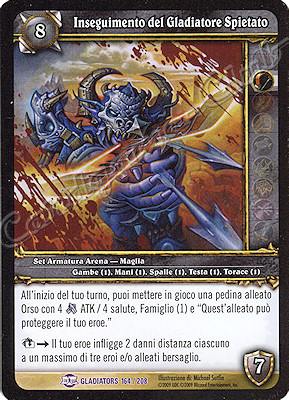 GLADIATORS 164 / 208 Inseguimento del Gladiatore Spietato epica -NEAR MINT-