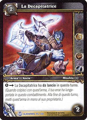 GLADIATORS 175 / 208 La Decapitatrice rara -NEAR MINT-