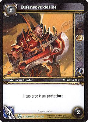 GLADIATORS 179 / 208 Difensore del Re non comune -NEAR MINT-