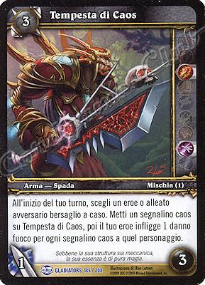 GLADIATORS 185 / 208 Tempesta di Caos rara -NEAR MINT-