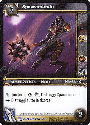 GLADIATORS 189 / 208 Spaccamondo rara -NEAR MINT-