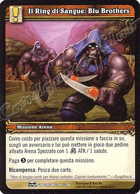 GLADIATORS 194 / 208 Il Ring di Sangue: Blu Brothers comune -NEAR MINT-