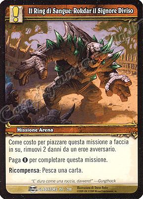 GLADIATORS 197 / 208 Il Ring di Sangue: Rokdar il Signore Diviso comune -NEAR MINT-