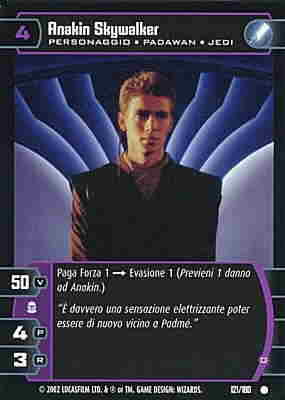 121 / 180 Anakin Skywalker D comune (IT) -NEAR MINT-