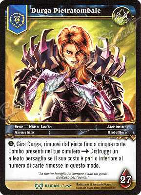 ILLIDAN 003 / 252 Durga Pietratombale non comune -NEAR MINT-