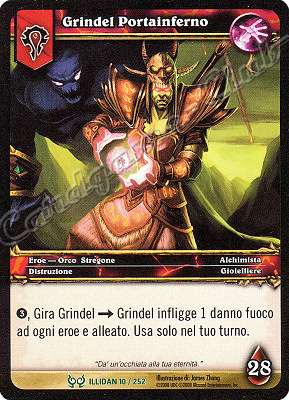 ILLIDAN 010 / 252 Grindel Portainferno non comune -NEAR MINT-