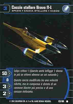 123 / 180 Caccia stellare Bravo N-1 comune (IT) -NEAR MINT-