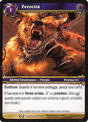 ILLIDAN 028 / 252 Ferocita' comune -NEAR MINT-