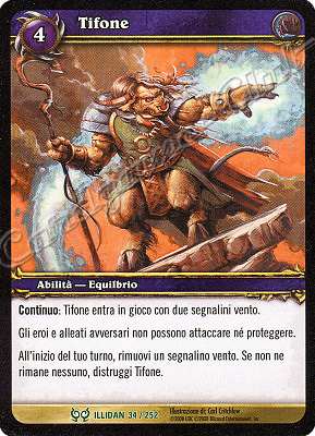 ILLIDAN 034 / 252 Tifone non comune -NEAR MINT-