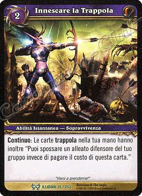 ILLIDAN 035 / 252 Innescare la Trappola non comune -NEAR MINT-