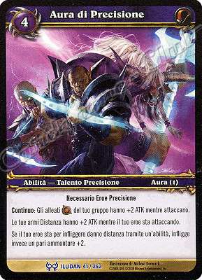 ILLIDAN 041 / 252 Aura di Precisione rara -NEAR MINT-