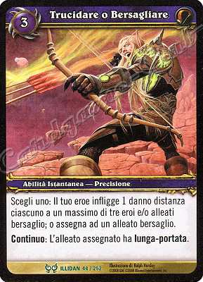 ILLIDAN 044 / 252 Trucidare o Bersagliare non comune -NEAR MINT-
