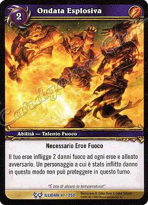 ILLIDAN 047 / 252 Ondata Esplosiva rara -NEAR MINT-