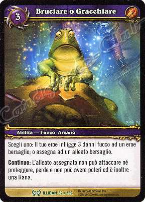 ILLIDAN 052 / 252 Bruciare o Gracchiare non comune -NEAR MINT-