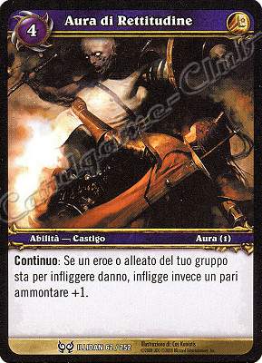 ILLIDAN 062 / 252 Aura di Rettitudine comune -NEAR MINT-
