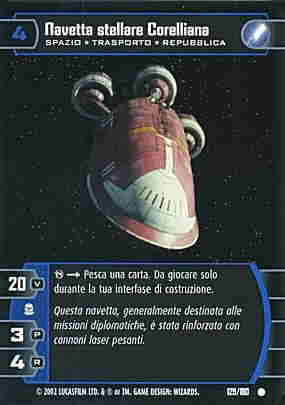 129 / 180 Navetta stellare Corelliana comune (IT) -NEAR MINT-