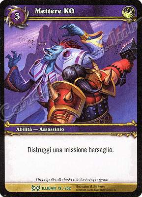 ILLIDAN 079 / 252 Mettere KO non comune -NEAR MINT-