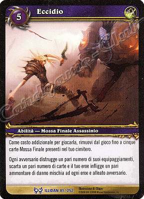 ILLIDAN 081 / 252 Eccidio rara -NEAR MINT-