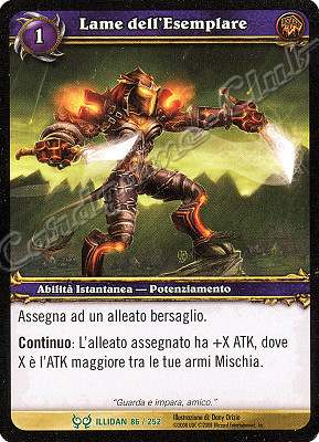 ILLIDAN 086 / 252 Lame dell'Esemplare non comune -NEAR MINT-