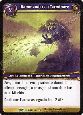ILLIDAN 091 / 252 Rammendare o Terminare non comune -NEAR MINT-
