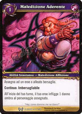 ILLIDAN 096 / 252 Maledizione Aderente comune -NEAR MINT-