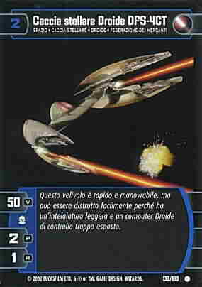 132 / 180 Caccia stellare Droide DFS-4CT comune (IT) -NEAR MINT-