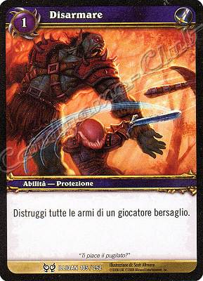 ILLIDAN 105 / 252 Disarmare comune -NEAR MINT-