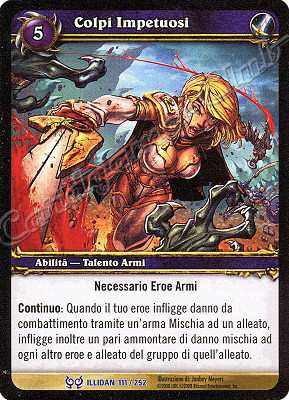 ILLIDAN 111 / 252 Colpi Impetuosi rara -NEAR MINT-