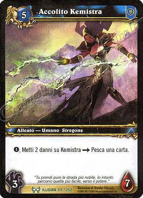 ILLIDAN 117 / 252 Accolito Kemistra non comune -NEAR MINT-