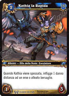 ILLIDAN 128 / 252 Kathia la Rapida comune -NEAR MINT-