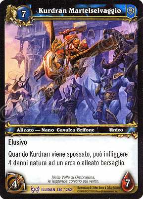 ILLIDAN 130 / 252 Kurdran Mantelselvaggio epica -NEAR MINT-