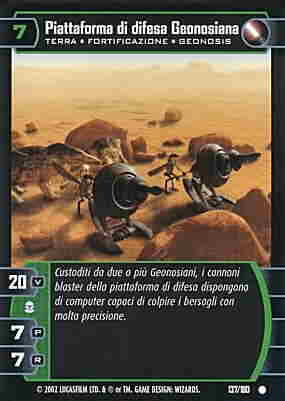 137 / 180 Piattaforma di difesa Geonosiana comune (IT) -NEAR MINT-