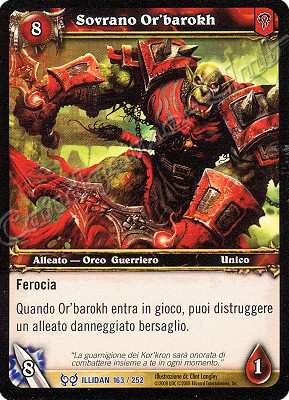 ILLIDAN 163 / 252 Sovrano Or'barokh rara -NEAR MINT-