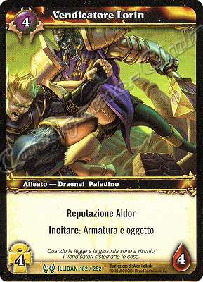 ILLIDAN 182 / 252 Vendicatore Lorin non comune -NEAR MINT-