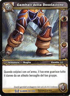 ILLIDAN 210 / 252 Gambali della Desolazione rara -NEAR MINT-