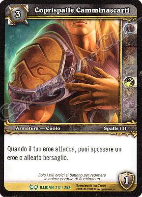ILLIDAN 217 / 252 Coprispalle Camminascarti non comune -NEAR MINT-