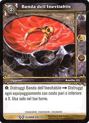 ILLIDAN 218 / 252 Banda dell'Inevitabile rara -NEAR MINT-