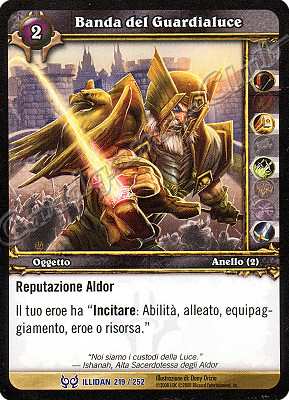 ILLIDAN 219 / 252 Banda del Guardialuce rara -NEAR MINT-