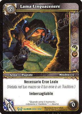 ILLIDAN 223 / 252 Lama Linguacenere non comune -NEAR MINT-
