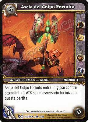 ILLIDAN 228 / 252 Ascia del Colpo Fortuito rara -NEAR MINT-