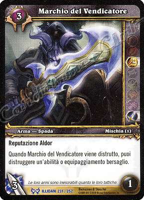 ILLIDAN 231 / 252 Machio del Vendicatore rara -NEAR MINT-