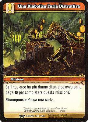ILLIDAN 241 / 252 Una Diabolica Furia Distruttiva comune -NEAR MINT-