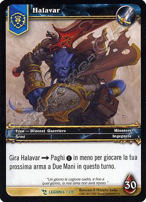 LEGION 006 / 319 Halavar non comune -NEAR MINT-
