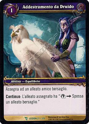 LEGION 021 / 319 Addestramento da Druido non comune -NEAR MINT-