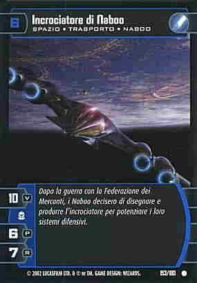 153 / 180 Incrociatore di Naboo comune (IT) -NEAR MINT-