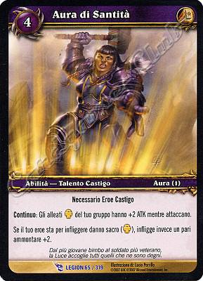 LEGION 065 / 319 Aura di Santita' rara -NEAR MINT-