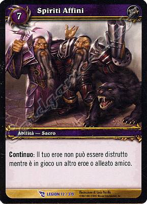 LEGION 072 / 319 Spiriti Affini rara -NEAR MINT-