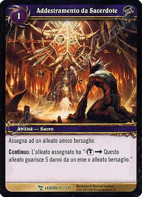 LEGION 075 / 319 Addestramento da Sacerdote non comune -NEAR MINT-