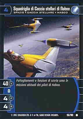 156 / 180 Squadriglie di Caccia stellari di Naboo comune (IT) -NEAR MINT-